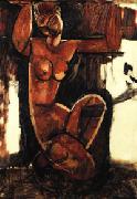 Amedeo Modigliani Caryatid oil